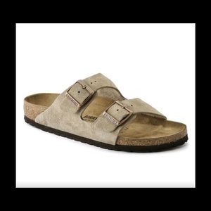 Birkenstock, size 38, Arizona Taupe